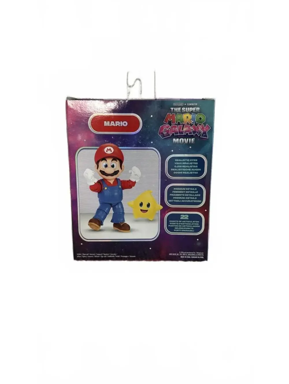 NIB Jakks Super Mario Galaxy 5 Inch Mario Action Figure with Luma Star